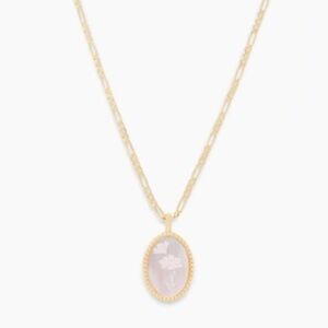 Gorjana Charlie Cameo Necklace - Mother of Pearl